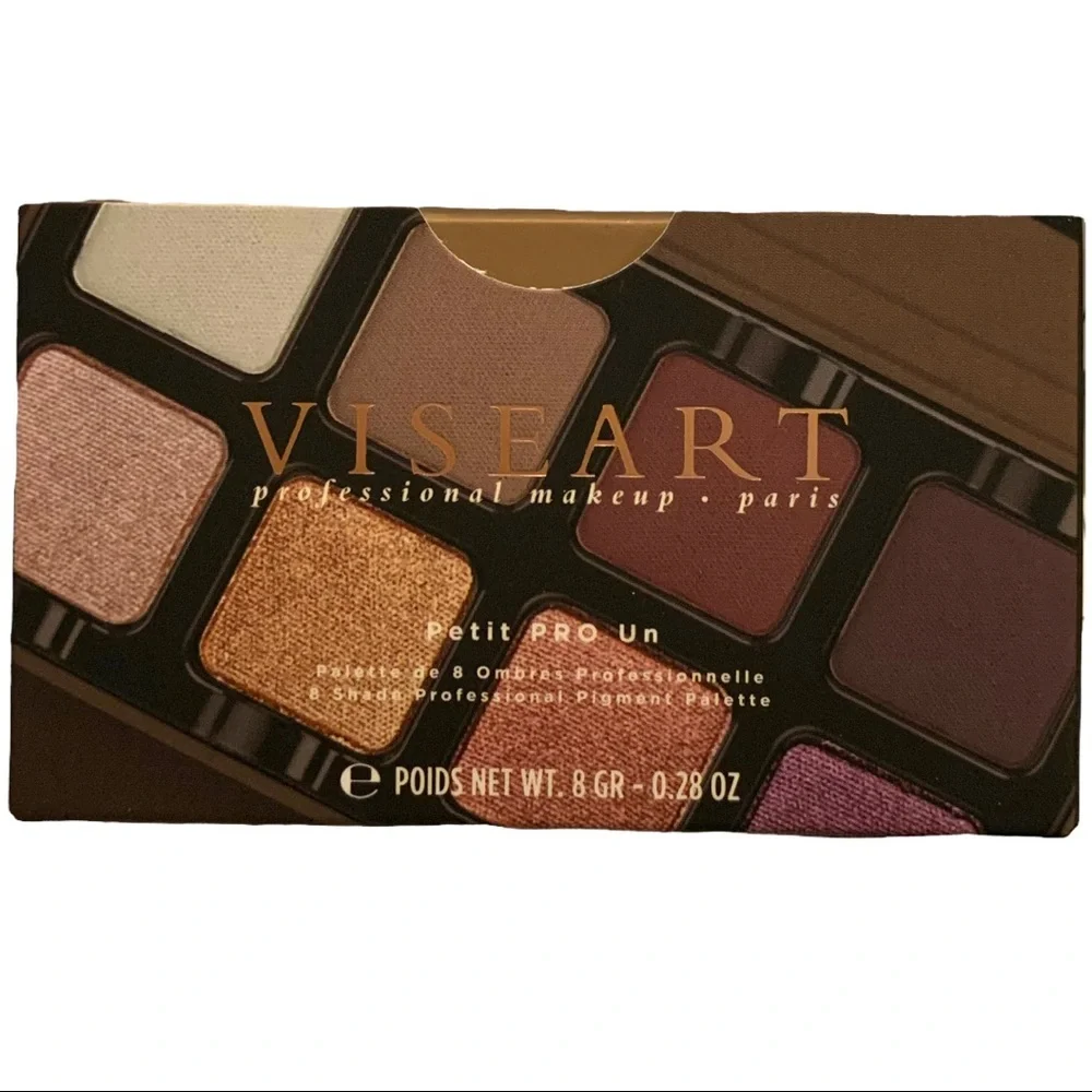NIB VISEART Petit PRO Un 1 Eyeshadow Palette 8 Shades